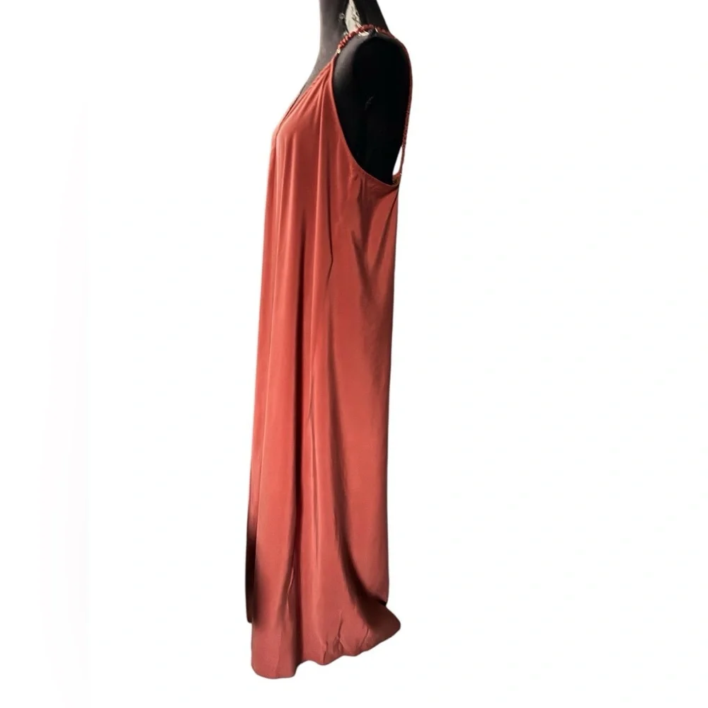 Slip Maxi Dress in Terracotta — Women - Picture 9 of 13